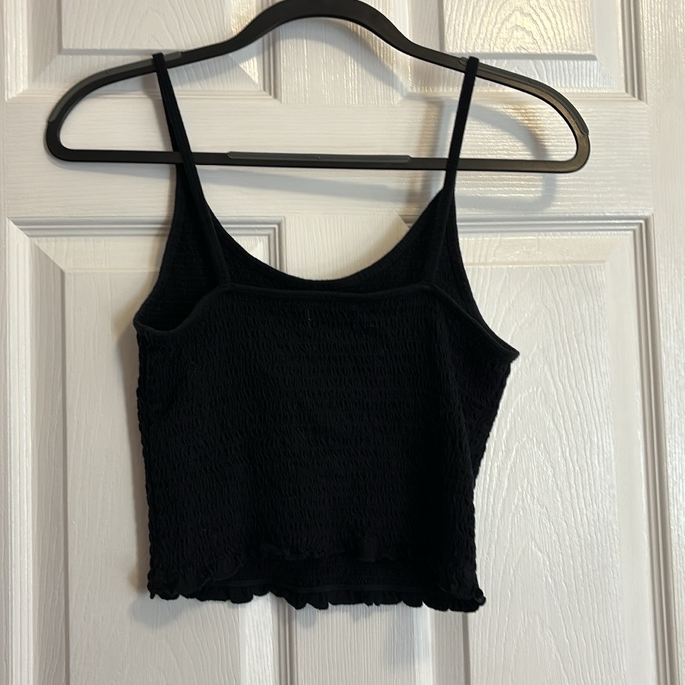 Hollister textured spaghetti strap tank top